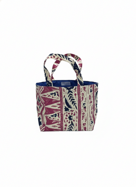 China Seas Medium Tote:  Biron Batik - Magenta / New Navy