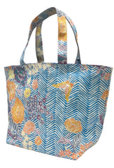 China Seas Medium Tote: Macao Zig Zag - Blue